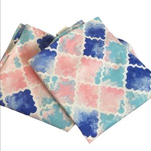 EECCA Pastel 2 piece throw pillowcase covers 
NWOT